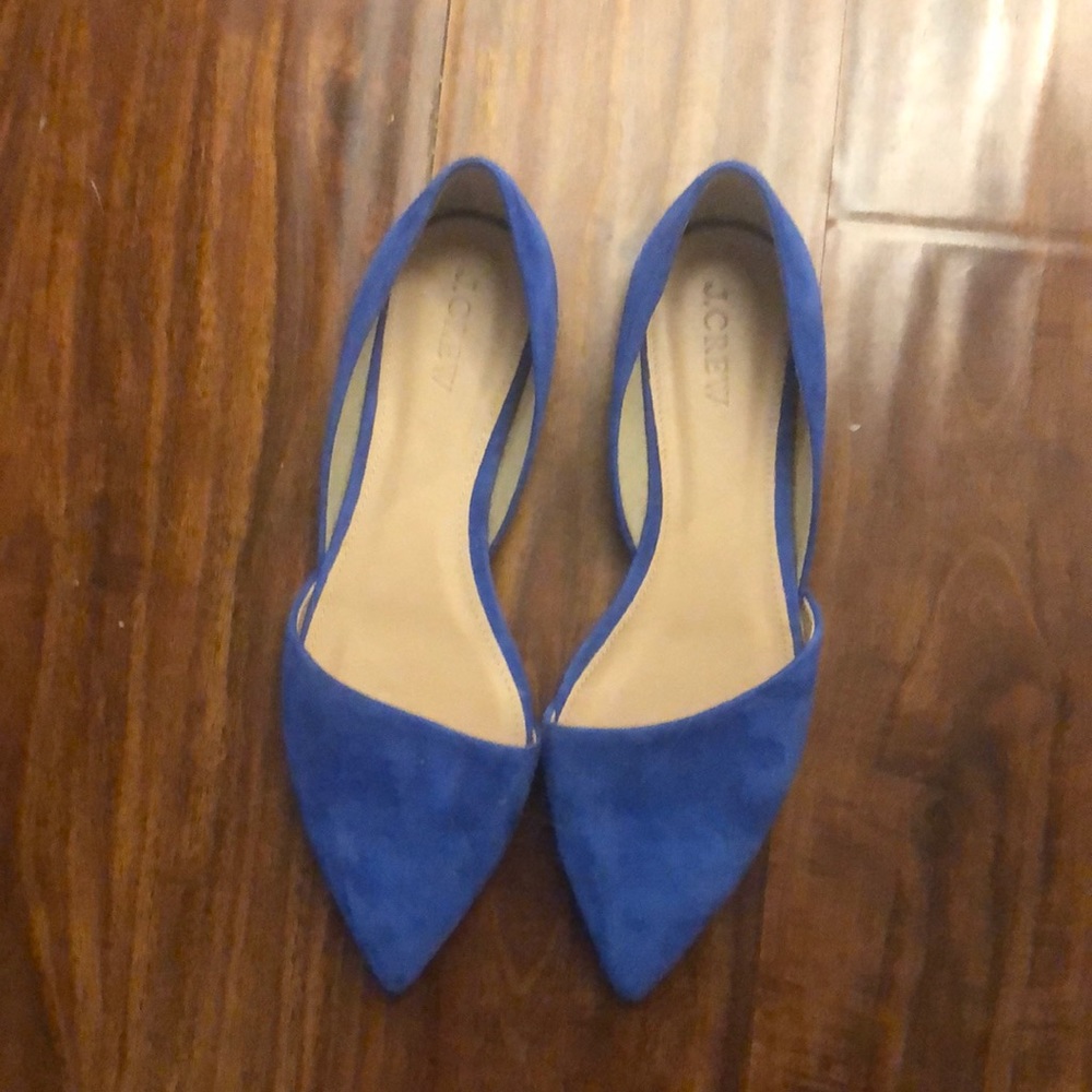 Cobalt d’orsey flats from J.Crew, never worn